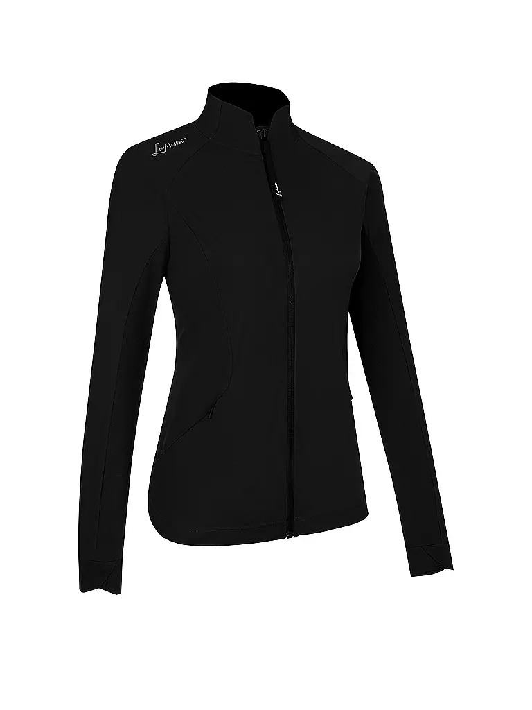 LAMUNT | Damen Windjacke Eliana Hybrid Hoodie | schwarz