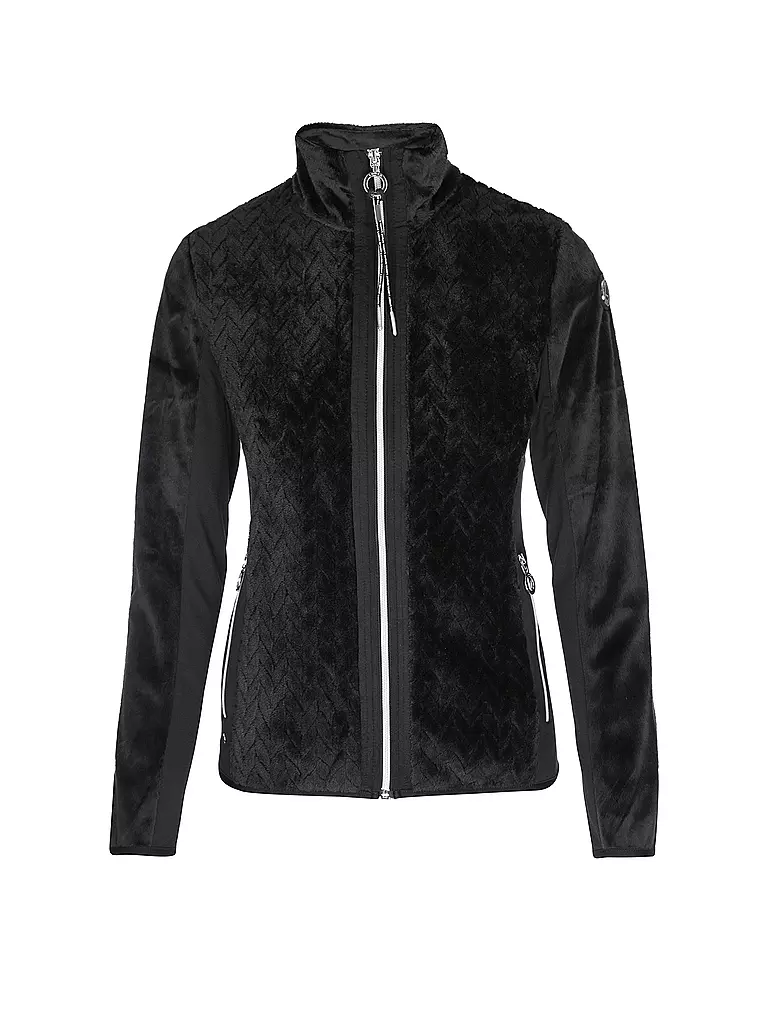 LUHTA | Damen Fleecejacke Ikaala | schwarz