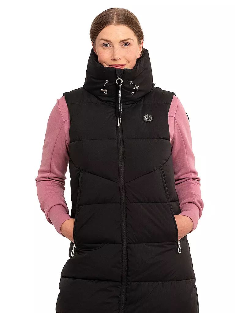 LUHTA | Damen Gilet Inkala | schwarz