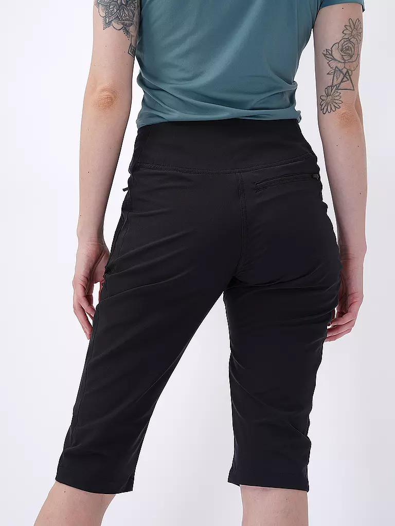 MAIER | Damen Short Kluane 3/4 | schwarz