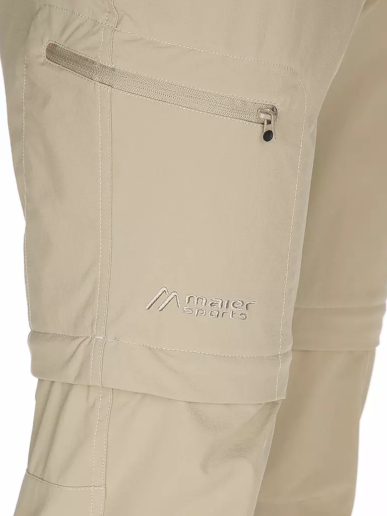 MAIER | Herren Wanderhose Tajo2 ZipOff | schwarz