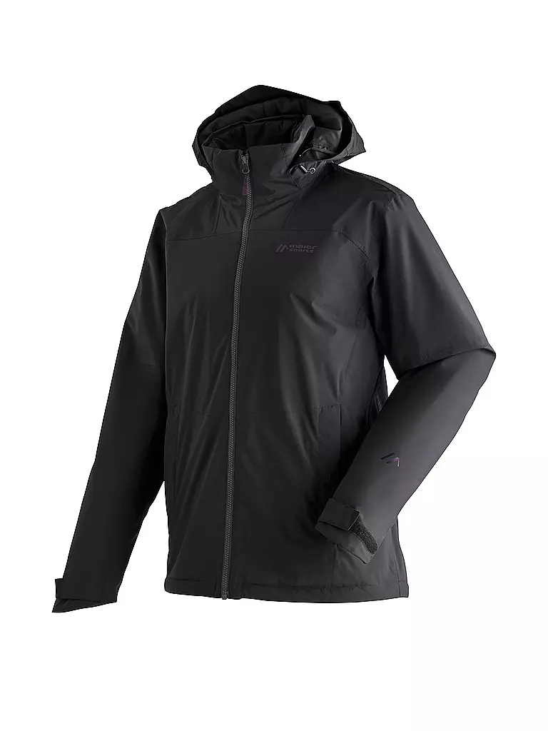 MAIER | Herren Wanderjacke Metor Thermic Hoodie | schwarz