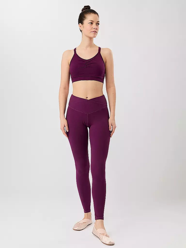 MANDALA | Damen Yoga BH Infinity Medium Support | beere