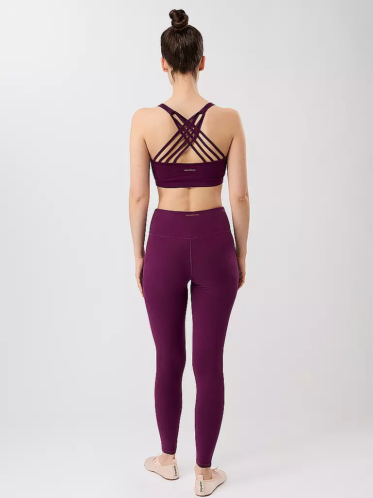 MANDALA | Damen Yoga BH Infinity Medium Support | beere