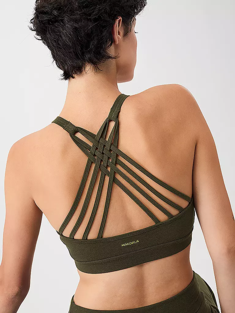 MANDALA | Damen Yoga BH Infinity | olive