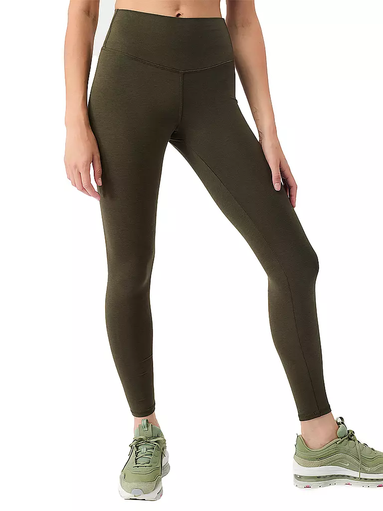 MANDALA | Damen Yogatight High Rise Full Length | olive