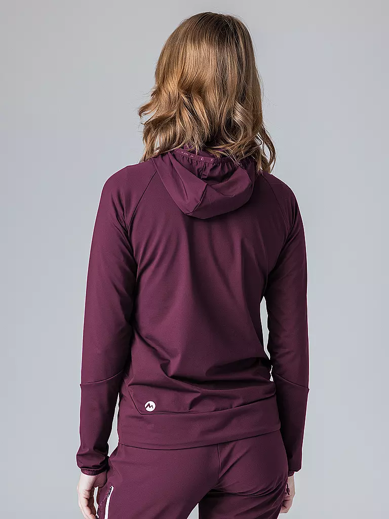 MARTINI | Damen Hybridjacke Yalca Hoodie | beere