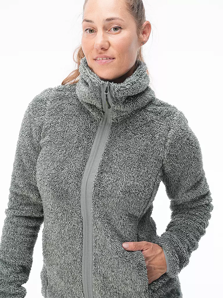 MERU |  Damen Fleecejacke Kurgan TT Teddy | dunkelgrün