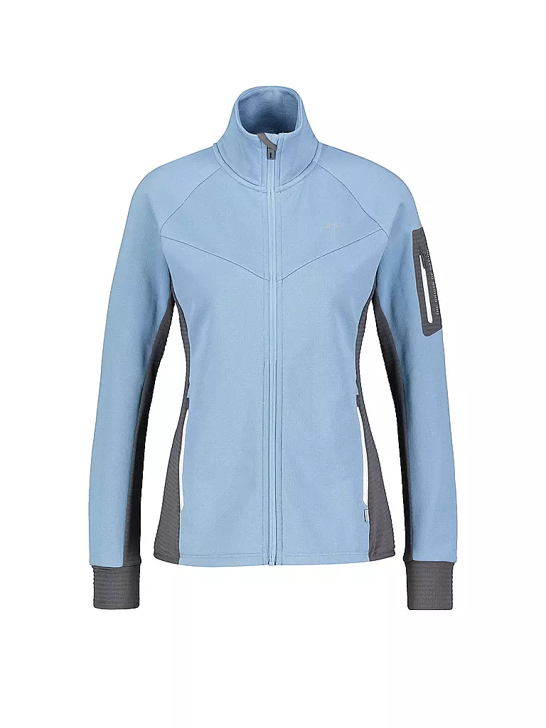 MERU | Damen Fleecejacke Kivik Waffelfleece | hellblau