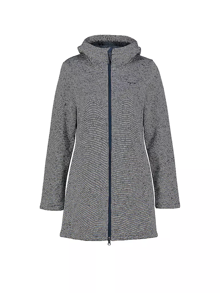 MERU | Damen Fleecejacke lang Bergen | dunkelblau