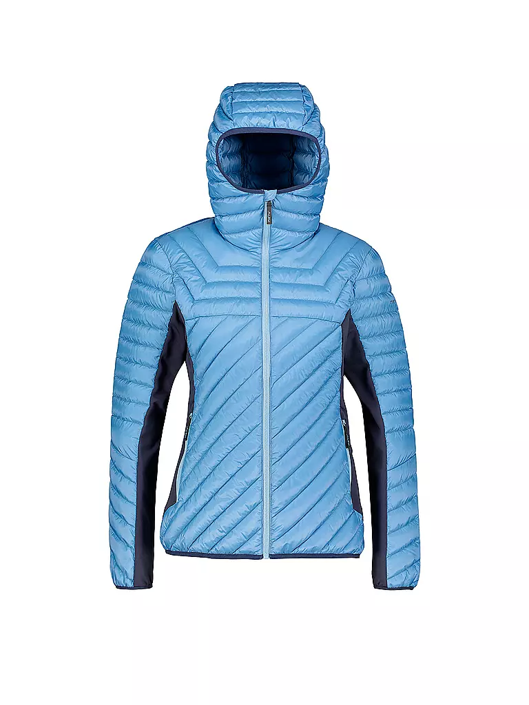 MERU | Damen Hybridjacke Halifaxd Hoodie | hellblau