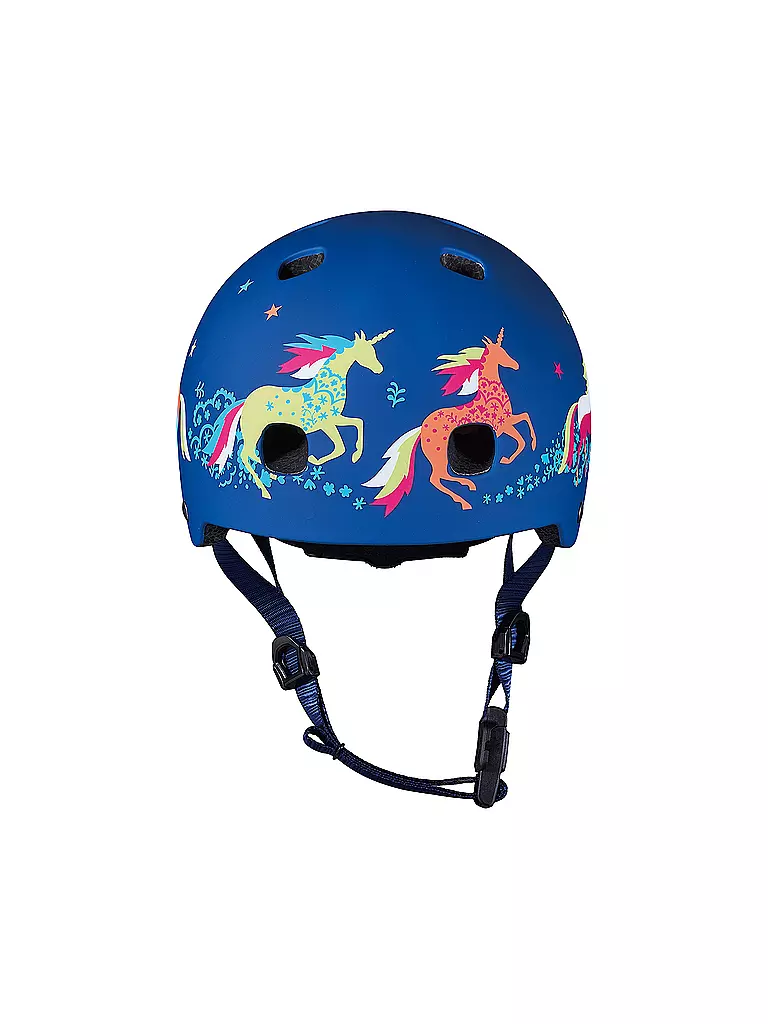 MICRO | Kinder Scooter Helm Unicorn | blau