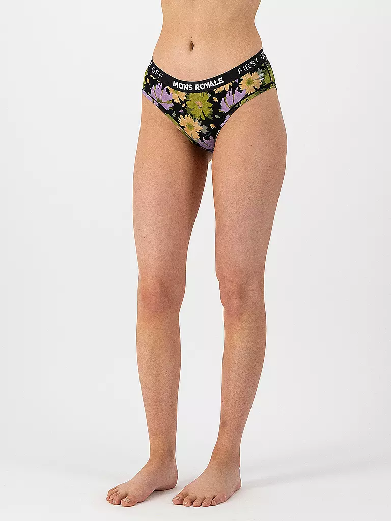 MONS ROYALE | Damen Slip Folo Floral | olive