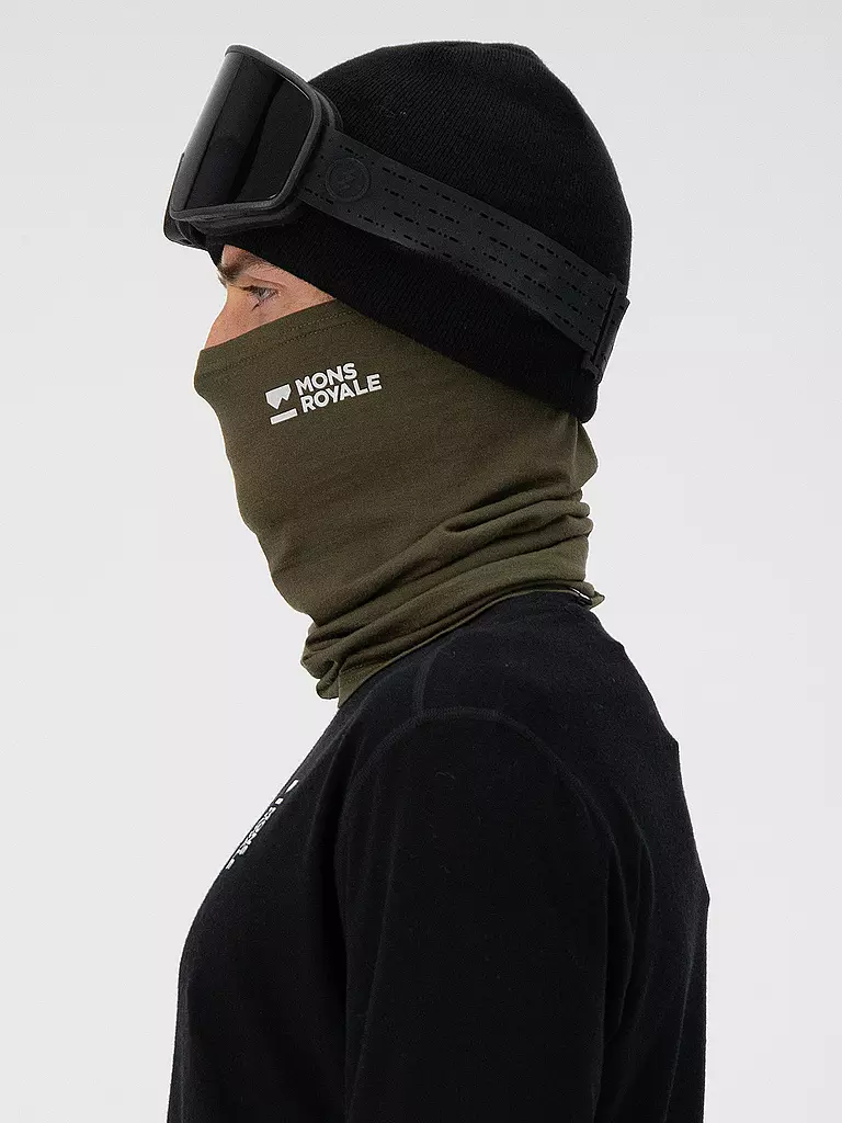 MONS ROYALE | Neckwarmer Daily Dose Merino Flex 200 | schwarz