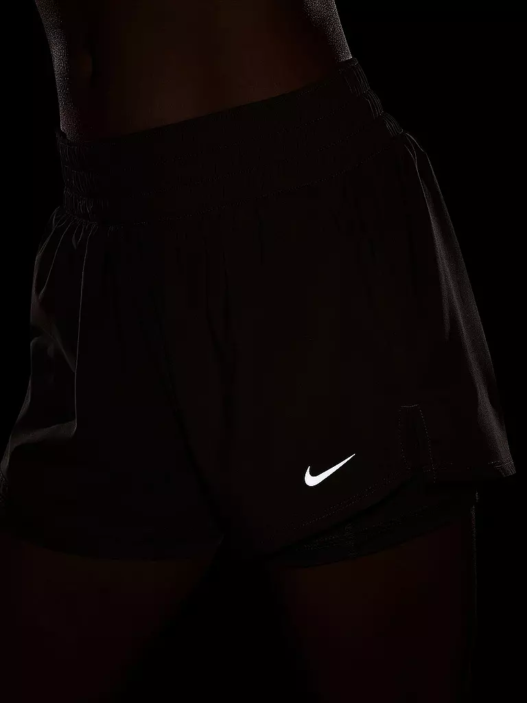 NIKE | Damen Fitnessshort One 2in1 3Inch | braun