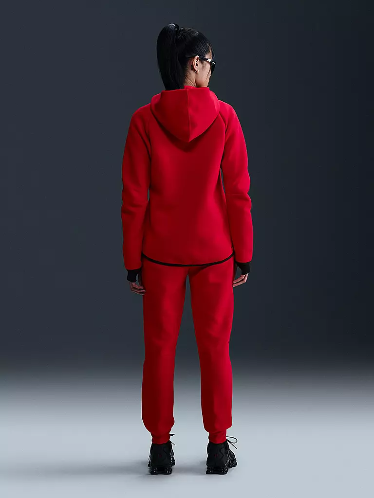 NIKE | Damen Fleecejacke Tech FLC Hoodie | rot