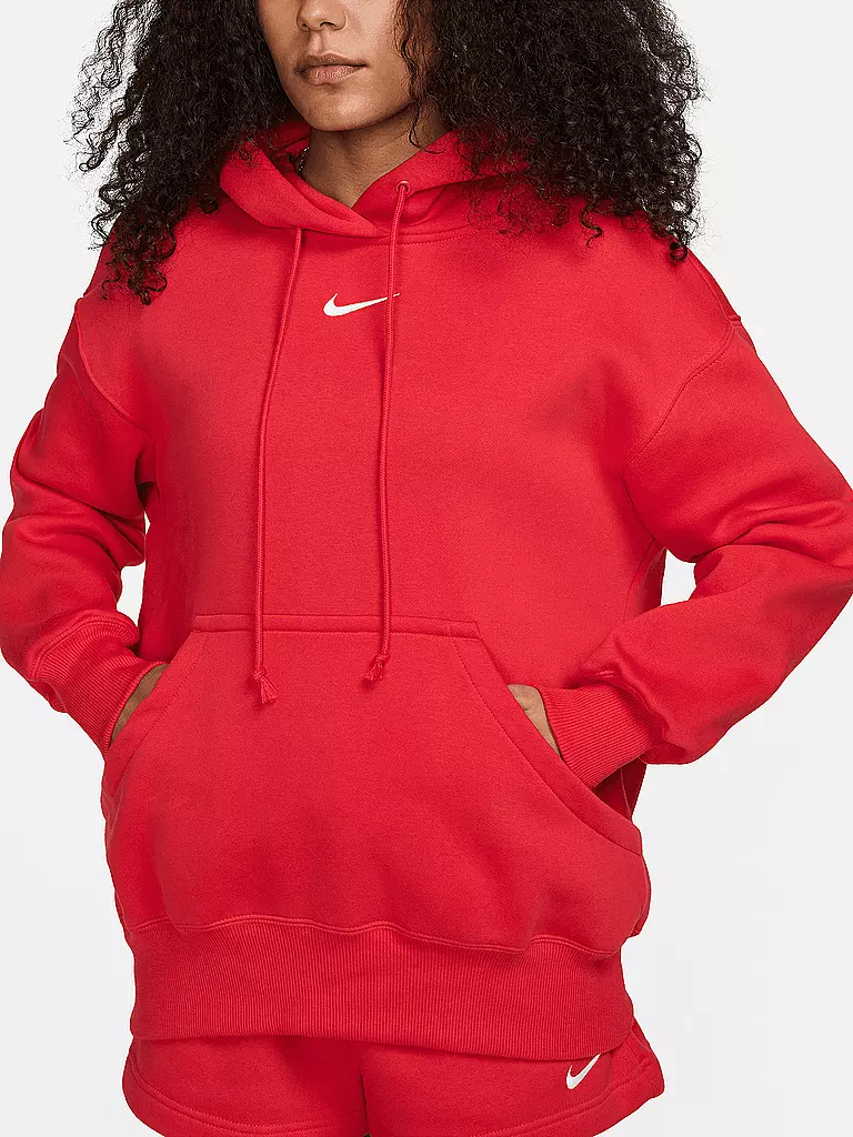 NIKE | Damen Hoodie NSW Phnx FLC | rot