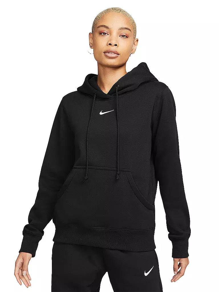 NIKE | Damen Hoodie Sportswear Phoenix Fleece | schwarz