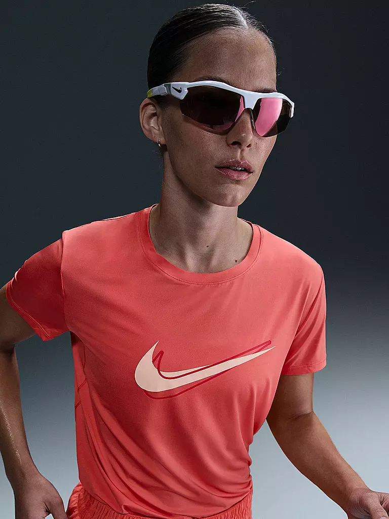 NIKE | Damen Laufshirt One Swoosh | rosa