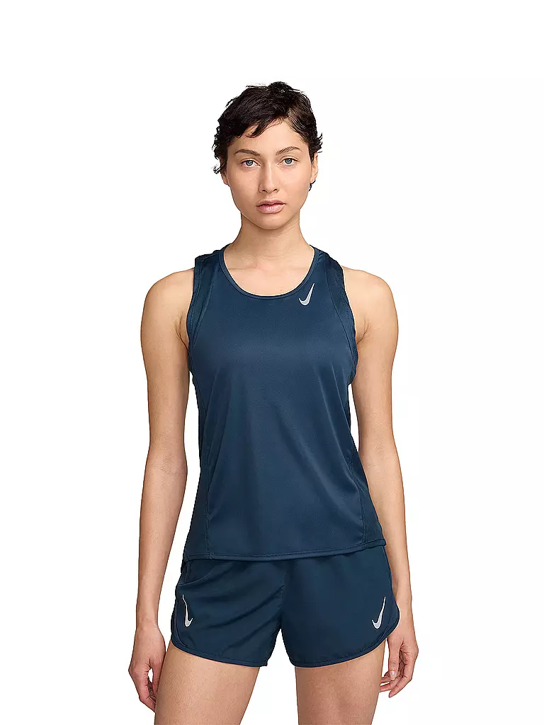 NIKE | Damen Lauftank Dri-FIT Race | dunkelblau