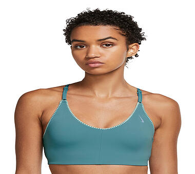 NIKE Damen Sport-BH Yoga Dri-FIT Indy blau