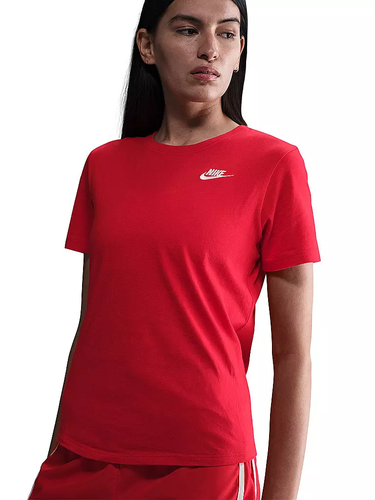 NIKE | Damen T-Shirt Sportswear Club Essentials | weiss