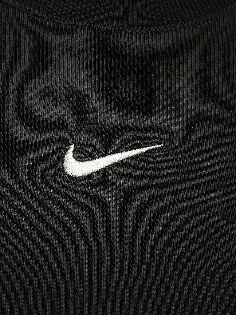 NIKE | Damen Top Sportswear Chill Knit Crop | schwarz