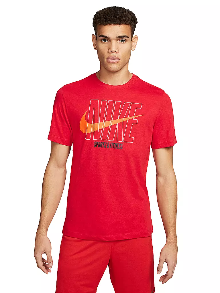 NIKE | Herren Fitnessshirt Dri-FIT | rot