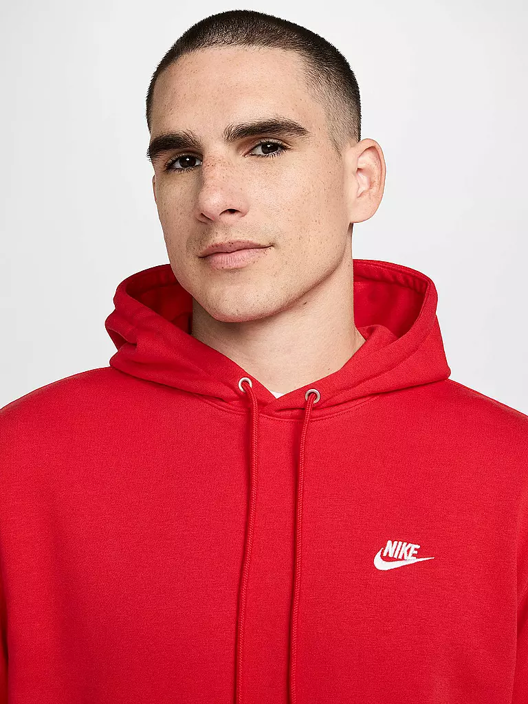 NIKE | Herren Hoodie NK Club French Terry | rot