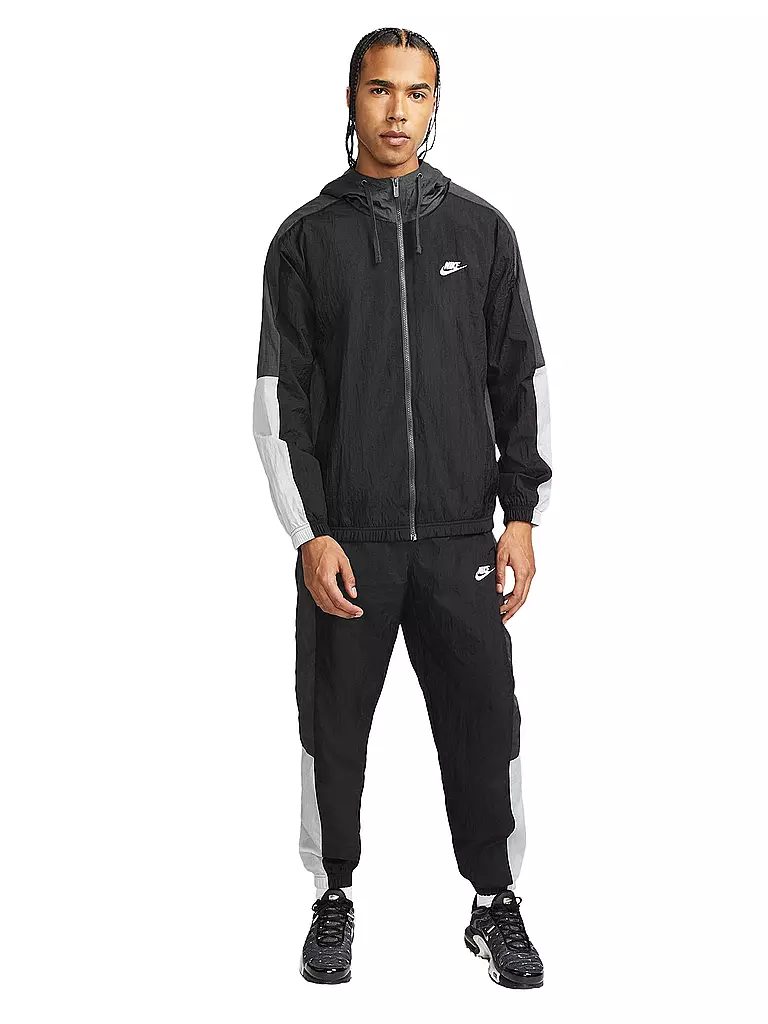 NIKE | Herren Trainingsanzug Sportswear Essentials | schwarz