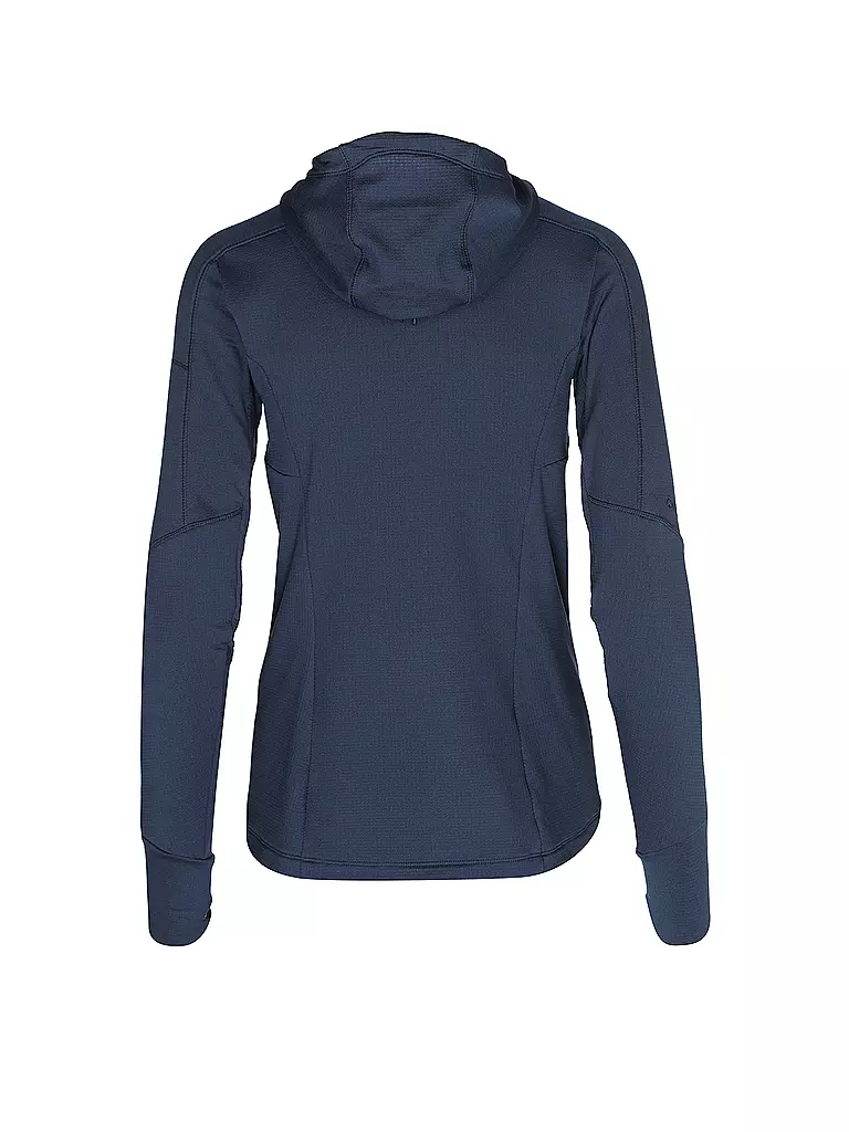 NORRØNA | Damen Fleecejacke falketind Power Grid Hoodie | dunkelblau