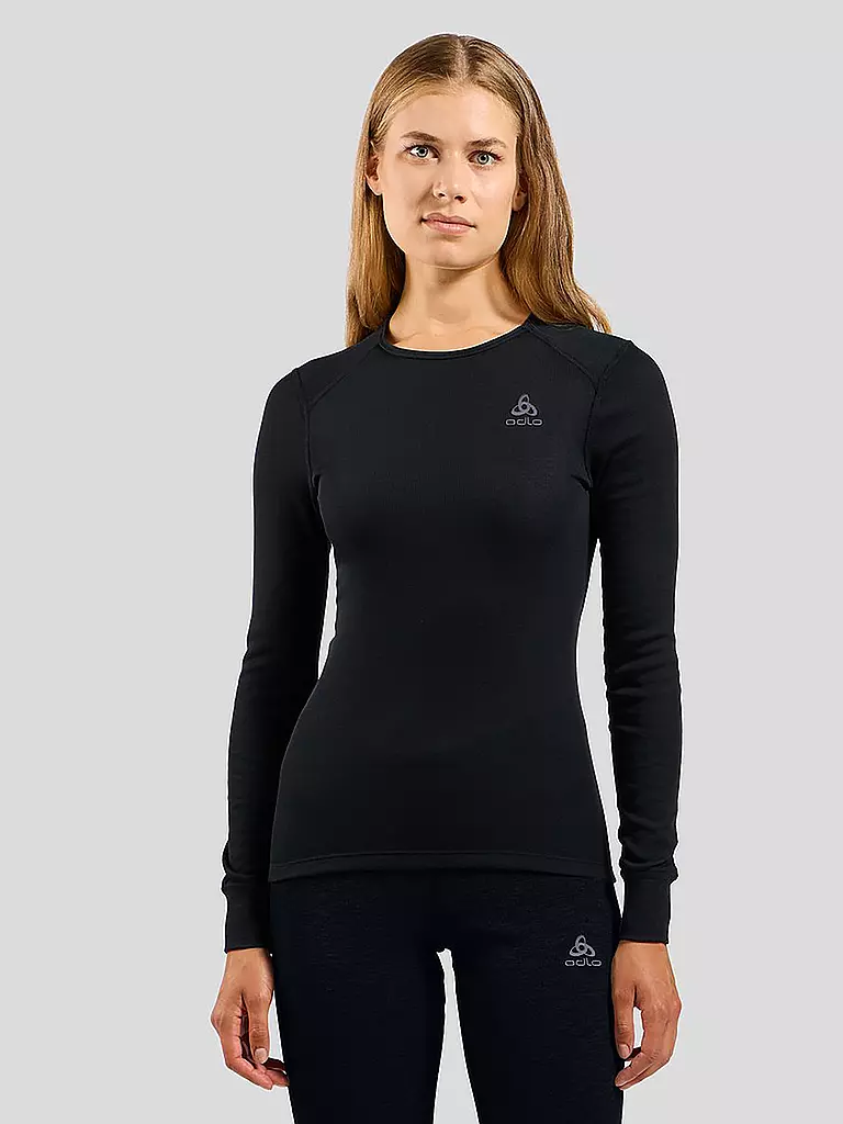 ODLO | Damen Funktionsshirt ACTIVE WARM ECO Base Layer | schwarz