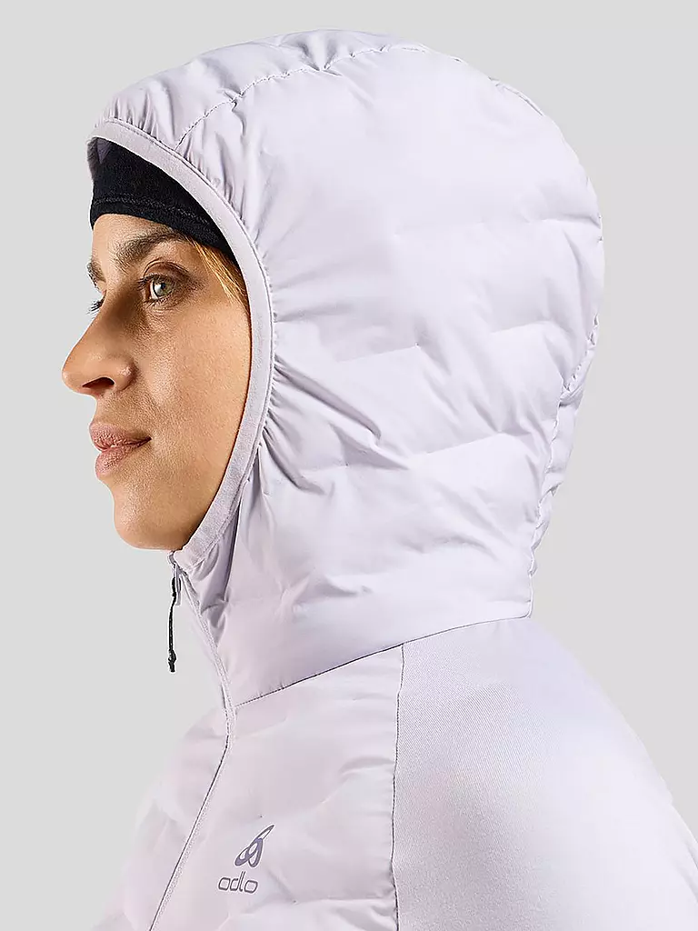 ODLO | Damen Laufjacke Zeroweight Insulator Hybrid Hoodie | lila