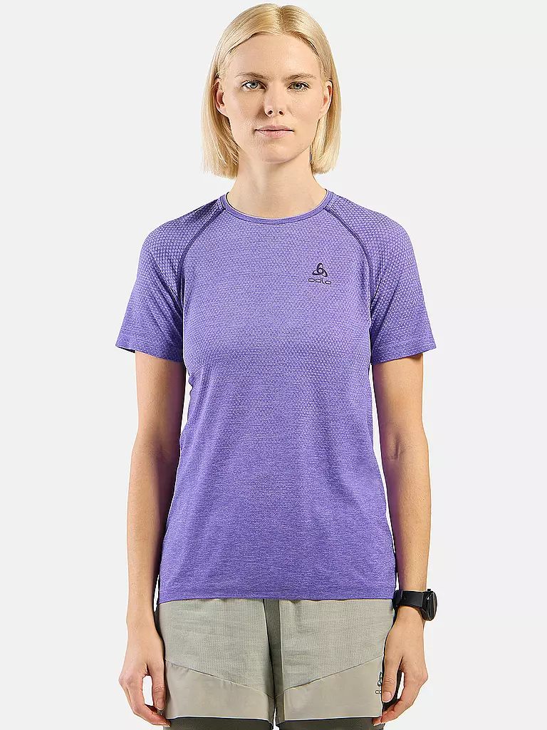 ODLO | Damen Laufshirt Essentials Seamless | lila