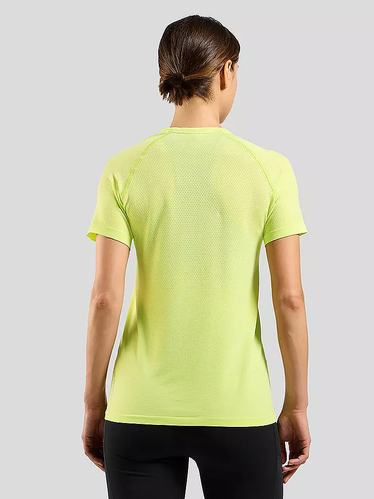 ODLO | Damen Laufshirt Essentials Seamless | gelb