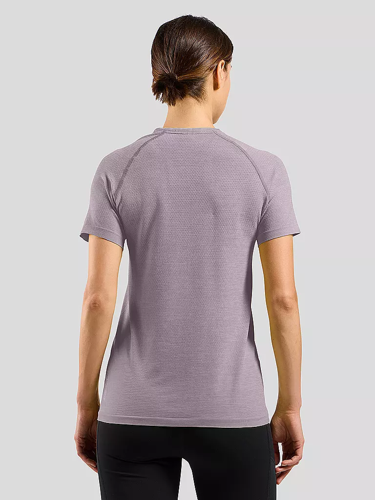 ODLO | Damen Laufshirt Essentials Seamless | lila