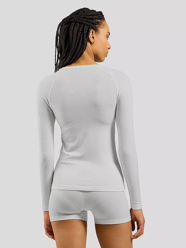 ODLO | Damen Laufwäsche Shirt Performance Light Base Layer  | weiss