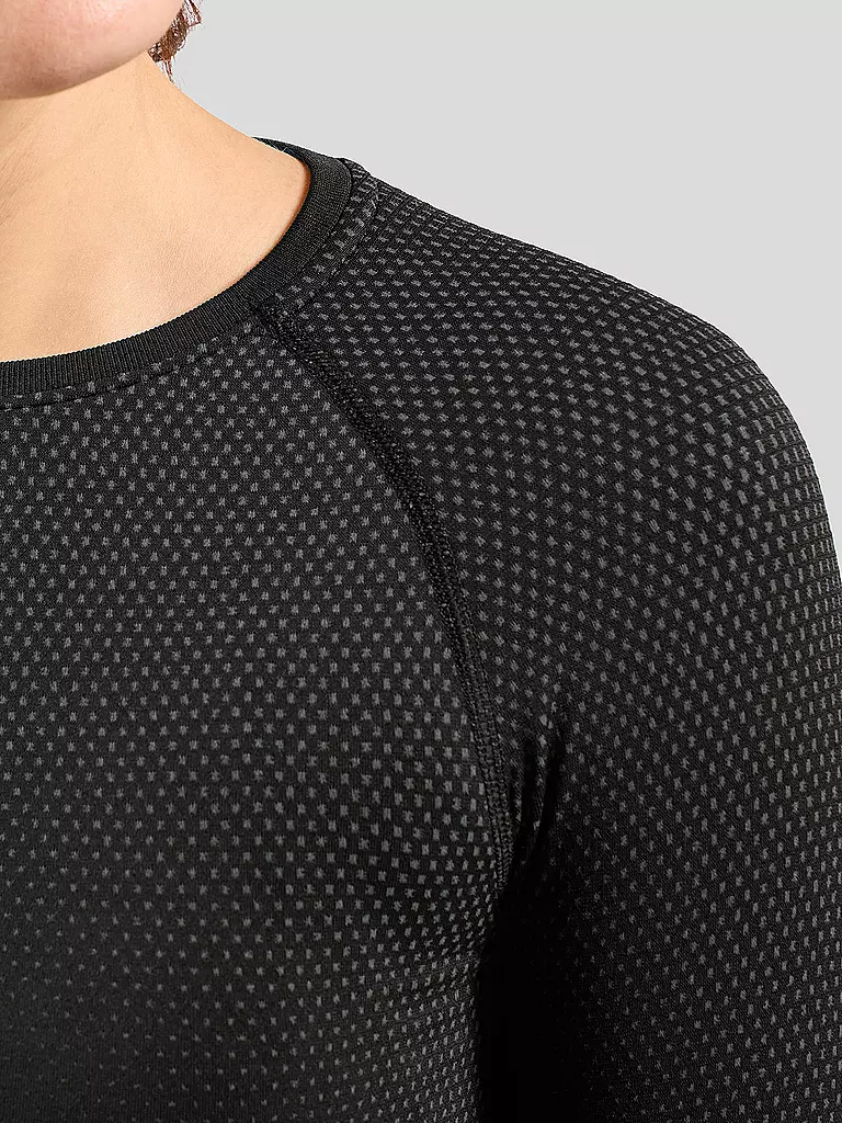 ODLO | Damen Laufwäsche Shirt Performance Light Base Layer  | schwarz