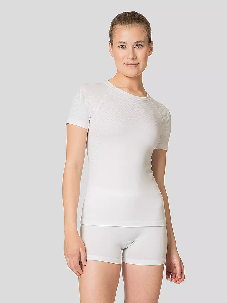 ODLO | Damen Laufwäsche Shirt Performance Light Base Layer | weiss