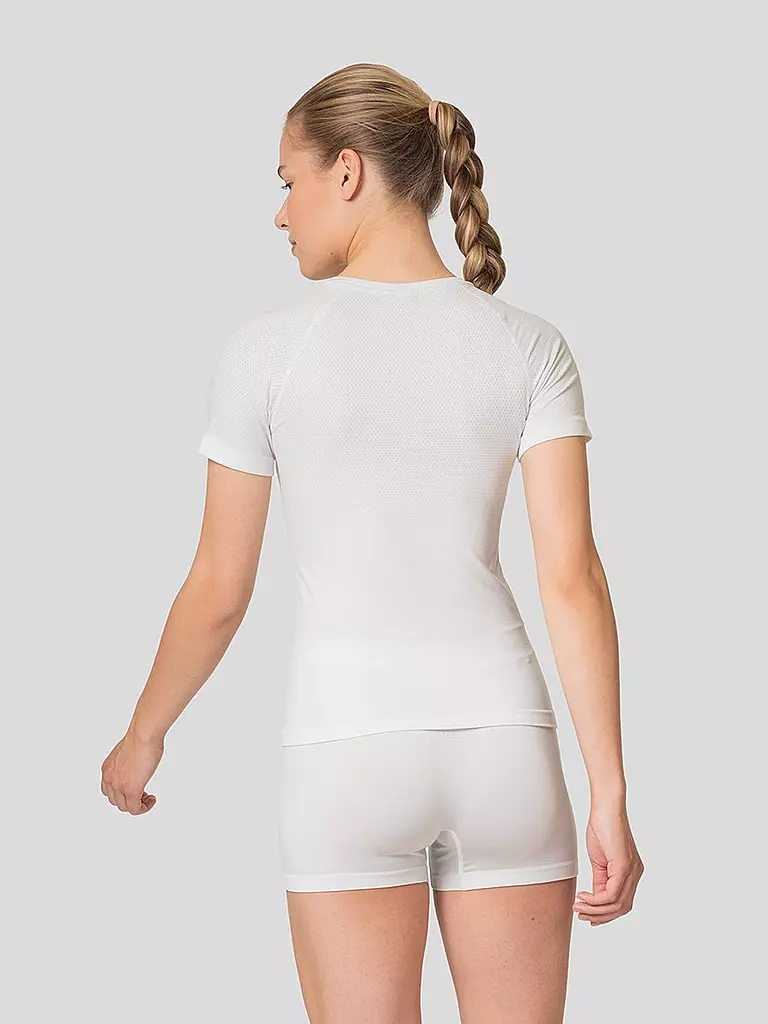 ODLO | Damen Laufwäsche Shirt Performance Light Base Layer | weiss