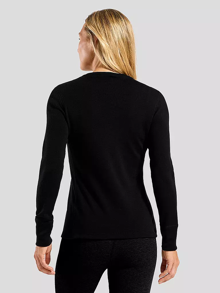 ODLO | Damen Unterzieh Funktionsshirt Natural Merino 260 | schwarz