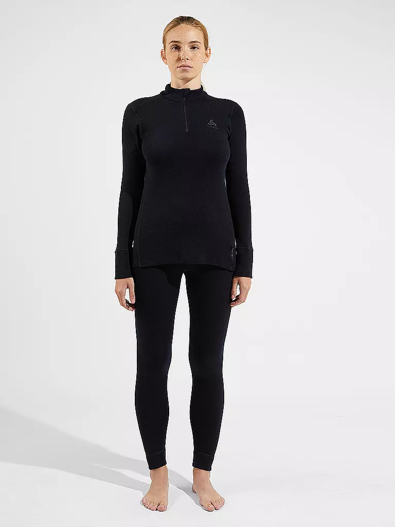 ODLO | Damen Unterzieh Tight  Natural Merino 260  | schwarz