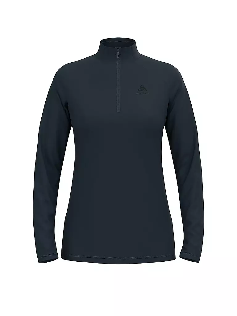 ODLO | Damen Unterzieh Zipshirt Essential Light | dunkelblau