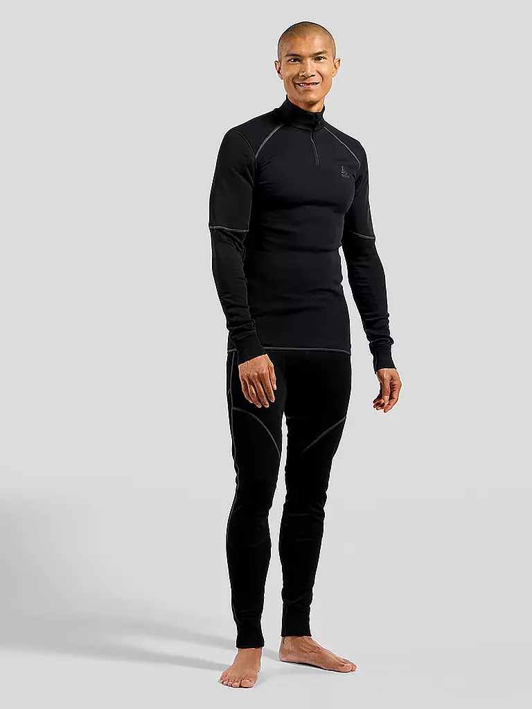 ODLO | Herren Funktionshose ACTIVE X-WARM ECO Base Layer | schwarz