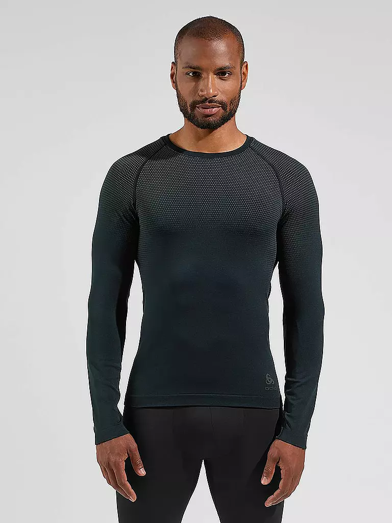 ODLO | Herren Laufwäsche Shirt Performance Light Base Layer  | schwarz