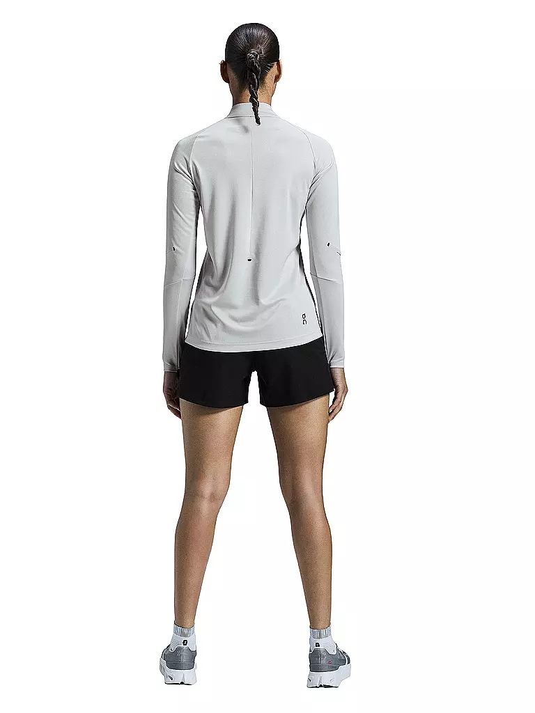 ON | Damen Funktions Zipshirt Climate | hellgrau