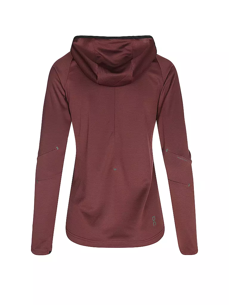 ON | Damen Laufjacke Climate Hoodie | beere