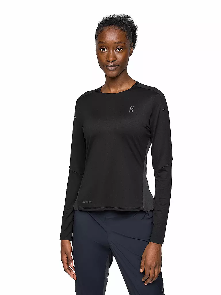 ON | Damen Laufshirt Performance Long-T | schwarz