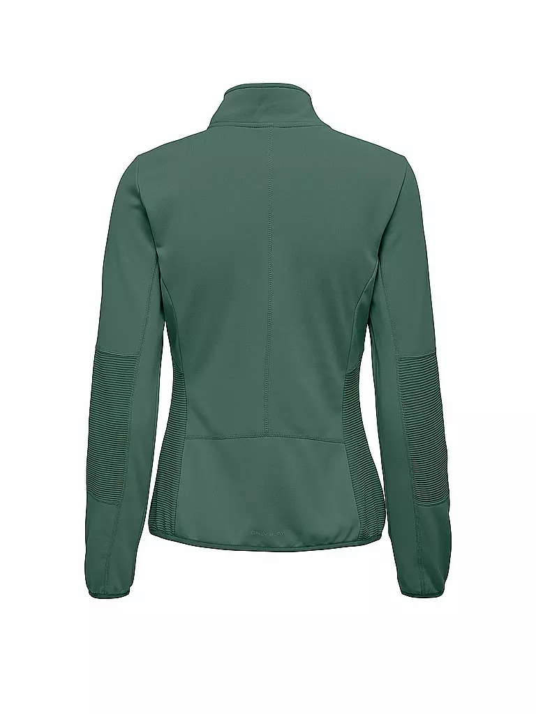 ONLY PLAY |  Damen Fitness Fleecejacke  | dunkelgrün