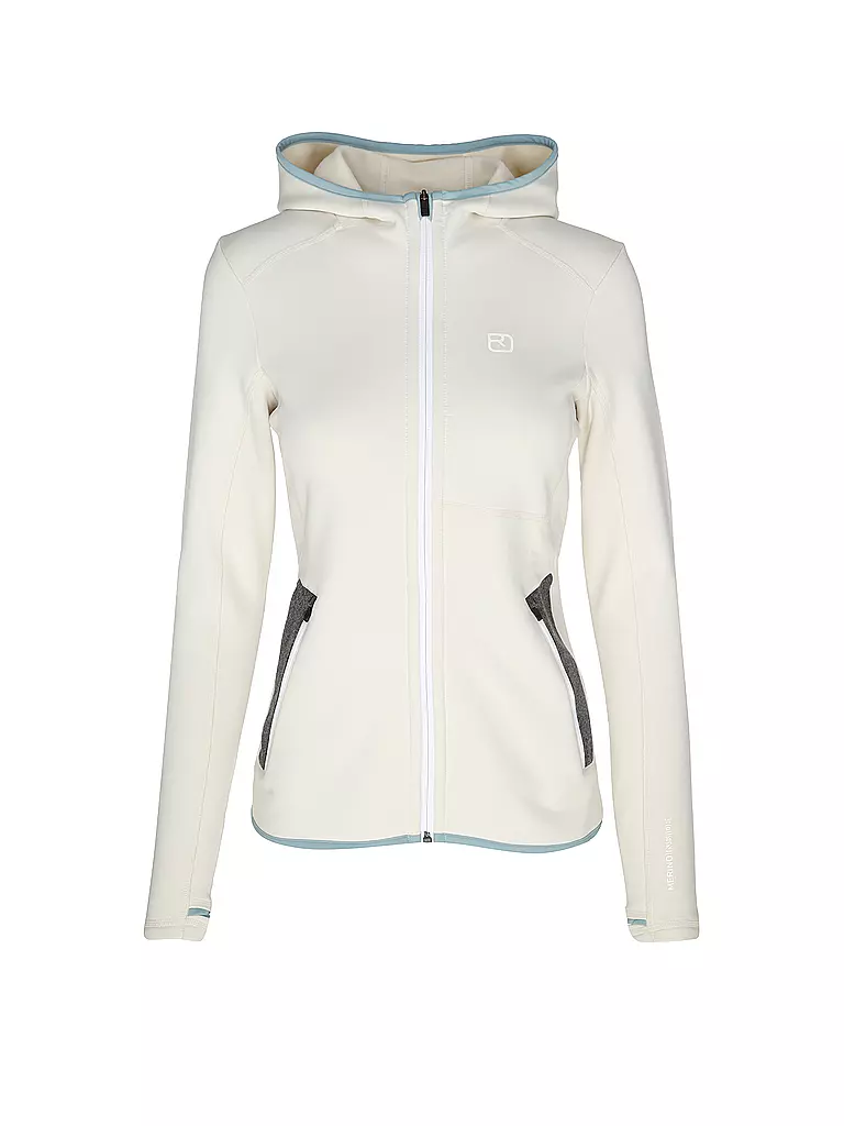 ORTOVOX | Damen Fleecejacke Hoodie | weiss